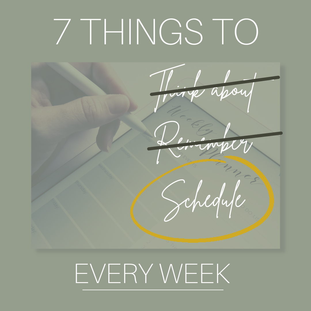 7 Things to Schedule Every Week: Transform Your Productivity and Well-Being